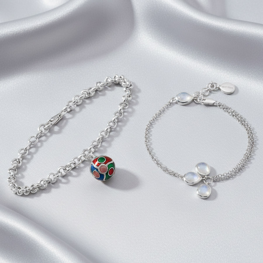 Elegant charm bracelet gift for her