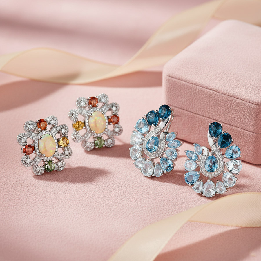 Cluster Earrings