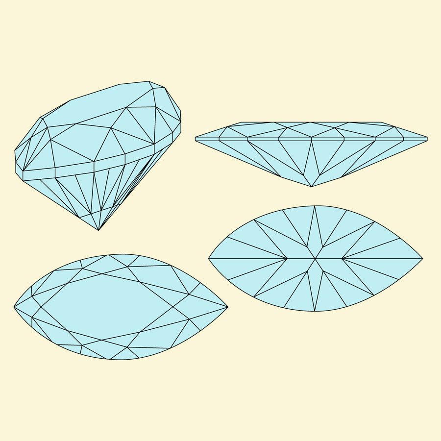 Marquise Shape Stone